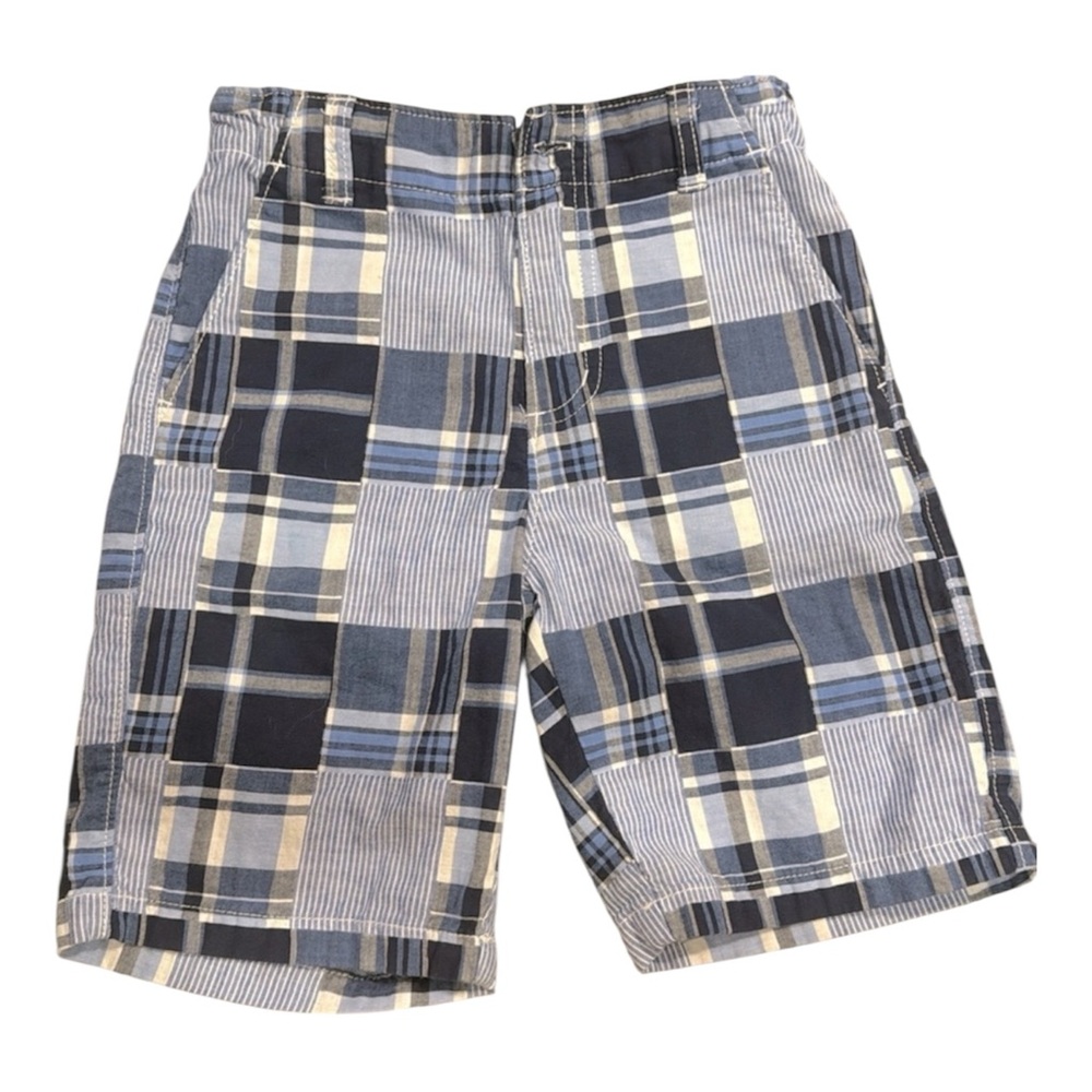 GYMBOREE boy’s size 7 blue madras shorts